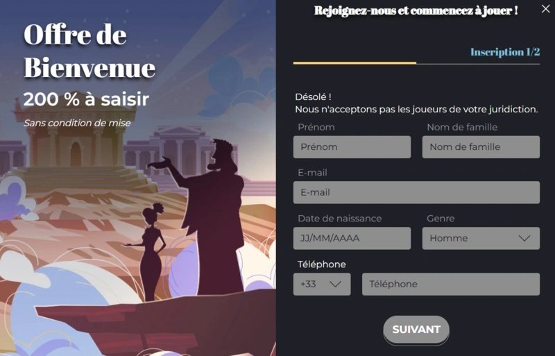Meilleur olympe casino cresus à France